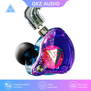 QKZ AK6 EDX Pro 1DD Earphone Copper Dual Driver inear HIFI Stereo headset Monitor Sports Earbuds With Mic Gaming Headphone ZST X