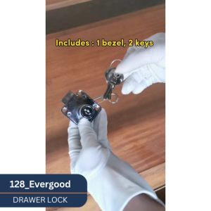Evergood Drawer Slam Lock (Silver) Drawer Lock Cabinet Lock Office Cabinet Lock