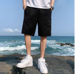Mens Cotton Shorts Five-Seven Inch Thin Casual Pants High Waist Straight Leg Workwear Summer Fashion Breathable Loose Fit