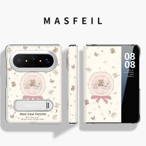 MASFEIL | Phone Case for Huawei PuraXMax Folding Bracket Protective Cover with Smart Window