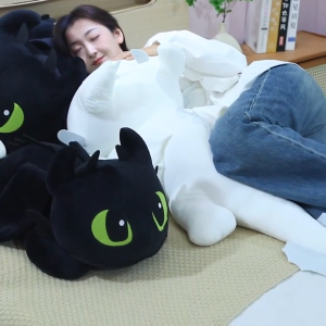 100cm Dragon Toothless Plushie Doll Soft Toy Gift Birthday Present For Kids Sleep Toothless Plush Big Plushie