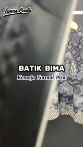 Kemeja Batik Pria Lengan Pendek Bahan Katun Premium Lapis Full Furing Elegan Motif Bima-IGNAS CARLO