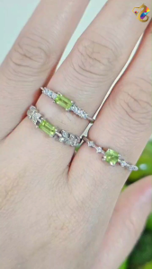Collection Grade Peridot S925 Silver Rings (3 Types to Choose)
