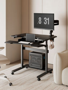 E-sports Gaming Computer Desk Multi-Functional Home Office Desk Height Adjustable Small Apartment Friendly Metal Computer Table