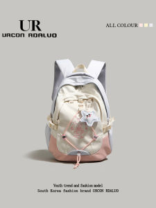UR High Aesthetic Womens Backpack Large Capacity Student Travel Bag Simple Design Trendy Korean Version 2025 New Model