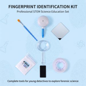 Fingerprint Collection Authentication Science Experiment DIY  Detective Observation Teaching Aids Puzzle Toy For Students Gift