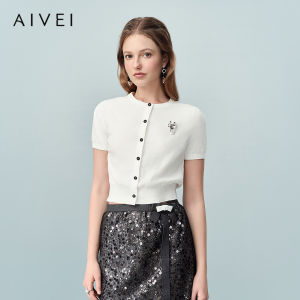 AIVEI | Summer Commuter Simple Youthful Short Sleeve Knitted Cardigan