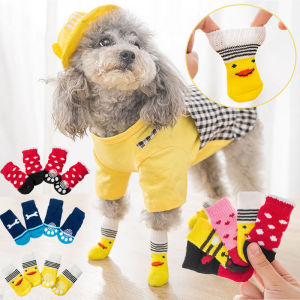 Pet Socks Cat Cute Anti-Slip Socks Dog Shoes Cotton Puppy Shoes Pet Paw Protector Product
