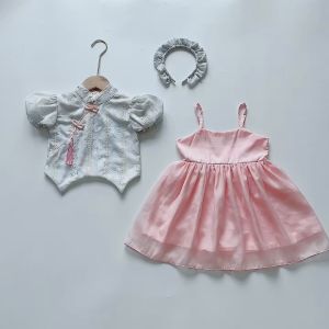 TT43 Váy công chúa đầm tiểu thư RIOKIDS quần áo cho bé gái sơ sinh đầy tháng thôi nôi