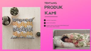 Sarung Bantal Kursi & Sofa Resleting Motif Bunga Aesthetic