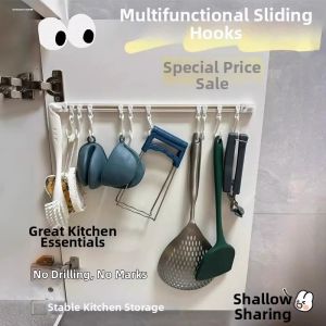 Kitchen Cabinet Door Hook Hanger Multi-functional No-drill
