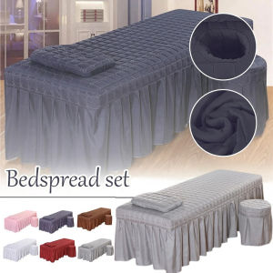 Beauty Salon Bed Sheet Salon Body Massage SPA Bed Cover Thick Quilting Mattress Brief Beauty Bed Skirt Bedspread With Face Hole