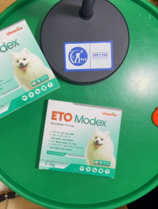 Viên nhai Eto Modex phòng và ngăn ngừa ve rận bọ chét và viêm da trên chó từ 2-4kg