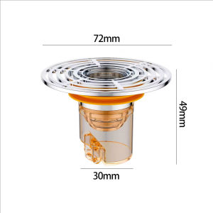 YESPERY Floor Drain Core Removable One Way Drain Valve Bathroom Toilet Anti-Odor Anti Blocking Sewer Strainer Plug Hair Catch Drain