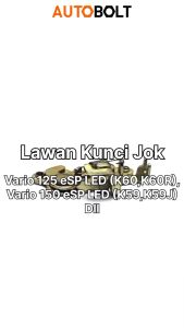 Lawan Kunci Jok Beat eSP Street New K1A & Genio & Vario 125 150 New LED 2015 2018 Engsel Dudukan Dalam Kupu-Kupu Catch Comp