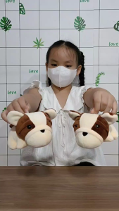 GẤU BÔNG ĐỒ CHƠI CHÓ MẶT XỆ VẢI MỊN DỄ THƯƠNG