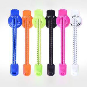 Bean Bag Lace-Free Quick Shoe Lace Sports Elastic Shoelaces Kids Adult Keychain for Men and Women Black and White Colored round Shoelaces