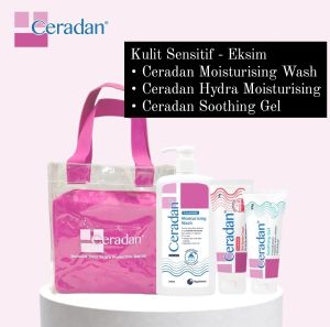 Paket Ceradan Moisturising Wash Hydra Soothing Gel