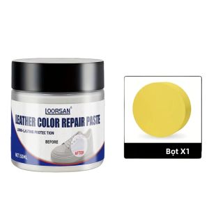 Bộ Dụng Cụ Sửa Chữa Da Trắng Cho Giày Túi Xách Đồ Nội Thất - Dễ Dàng Sửa Chữa Vết Xước Và Rách Kem Phối Màu Bền Lâu Của LOORSAN