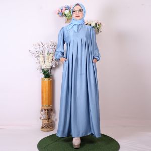 (COD) safana mode gamis terlaris gamis anti kusut bahan  air flow silk