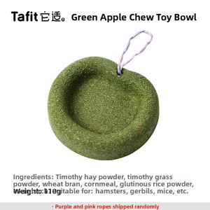 Tafit | Hamster & Golden Hamster Chew Bowl & Food Bowl with Chew Sticks & Snacks & Toys & Decorations