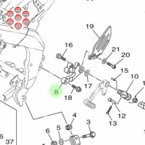 Dudukan foostep depan kiri yamaha r15 original