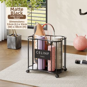 Multi-purpose Storage Rack Moveable Gym Equipment Organizer