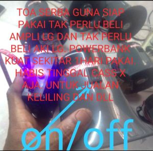 TOA SERBAGUNA TAK USAH BELI AMPLI DAN AKI