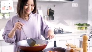 QME Panci Wajan Teflon Set Panci Teflon Penggorengan Set 3 Pcs Pans Pots QM-2432