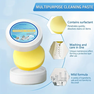 White Shoe Cleaner Paste - Multi-Purpose Whitening & Stain Remover for Faux Leather Shoes Bags & Car Interior