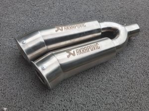 Knalpot racing motor akrapovic mega phone cabang titan untuk motor ninjacbrverzamega protigerr15 dan motor lainnya