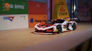 Đồ Chơi Lắp Ráp Xếp Hình IM MASTER Mô Hình Siêu Xe Thể Thao Apollo Intensa Emozione Điều Khiển Từ Xa RC IM 9809 Với 2700+PCS