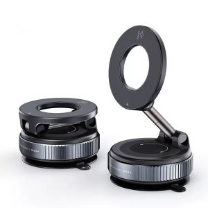 Yanace 15W MagSafe Car Charger Fast Wireless Charging 360° Rotation & Strong Suction Mount  iPhone Sleek Safe Driving Essential