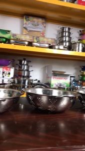 PROMO Wakul Tanpa Kaki PJM072-074/Tempat Nasi/Tempat Makan/Tempat Hidangan/Sangku Bakul Nasi Stainless Colander Tanpa Tutup 22 24 28