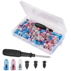 Tire Repair Screws Puncture Set Vacuum Car Tyre Repair Rubber Nail Set Tubeless Repair Tools Kit for Car Motorcycle Truck