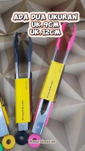 Penjepit Makanan Silicone + Stainless - Capitan Kue Jepitan Gorengan Mie Makanan - Capitan Roti Serbaguna SPATULA