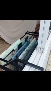 balcony punch-free clothes drying rack retractable clothes drying rack suitable for home/outdoor use