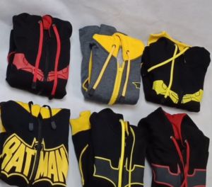 Jaket anak motif BATMAN usia 2 s/d 10 tahun