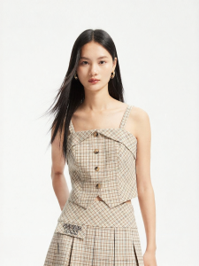 Vero Moda | Áo Sơ Mi Ngắn Tay Chân Vịt Phong Cách Học Đường Retro
