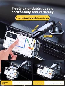 MONLEYTA | Car Phone Holder Universal Clip On Suction Cup Navigation Special Car Vent Fixed Support Universal Car Windshield Dashboard Mount