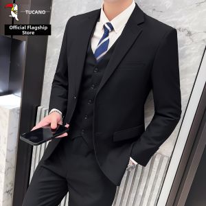 TUCANO | Business Wedding Banquet Suit Mens 3-Piece Set Autumn