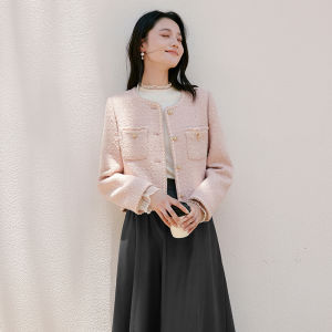 XIANGYING | Áo Blazer Ngắn Elegance Trắng Cho Phụ Nữ
