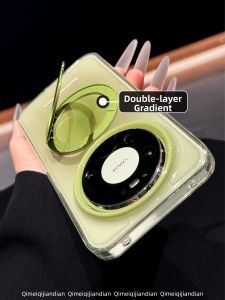 QI MEI. CASE | Dual-layer IMD Dyeing Refreshing Color Rotatable Phone Case Magnetic Drop Protection