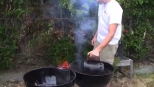 Barbecue Charcoal Chimney Starter BBQ Fire Starters Bucket Briquette Coal Grill Fire Lighter Outdoor / Bekas Penyala Api