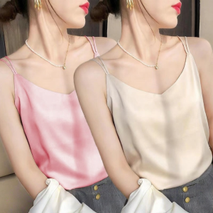 Lieoyuarn | Spaghetti Strap Tank Top Loose Sleeveless Shirt for Spring and Summer Wearing