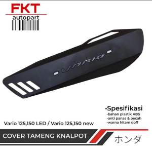 Cover Knalpot All Vario Universal Vario Bisa Untuk Semua Motor Vario Cover Tutup Tameng Knalpot Untuk Semua Jenis Motor Vario Vario LED Old Vario LED New Vario Old Karbu Vario Techno Vario Kzr Vario New