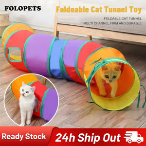FOLOPETS Pet Toys Dog Cat Tunnel Set With Hanging Balls Indoor Chasing Toy Collapsible Practical Funny Toy