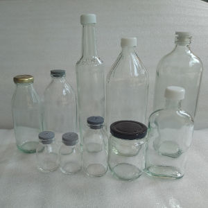 Botol kaca 1 liter tutup ulir isi 10 pcs