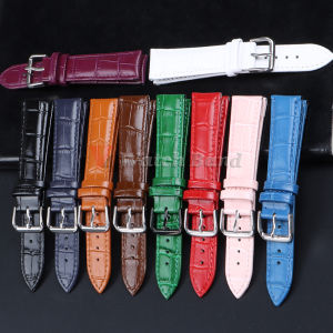 Watch Strap 12/13/14/15/16/17/18/19/20/21/22/24mm Slub Pattern Wrist Strap Genuine Calfskin Leather Bracelet Universal Watchband