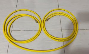 สายเกจเติมน้ำยาแอร์ ยาว 5เมตร (500 ซม) สายเติมน้ำยาแอร์ /สายชาร์ทน้ำยาแอร์ สีเหลือง คุณภาพดี (ร้านค้าคนไทย)